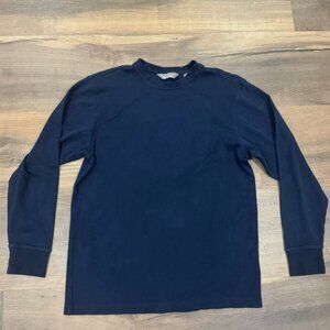DANIEL CREMIEUX Signature Pima Cotton Long Sleeve Men S Navy Blue